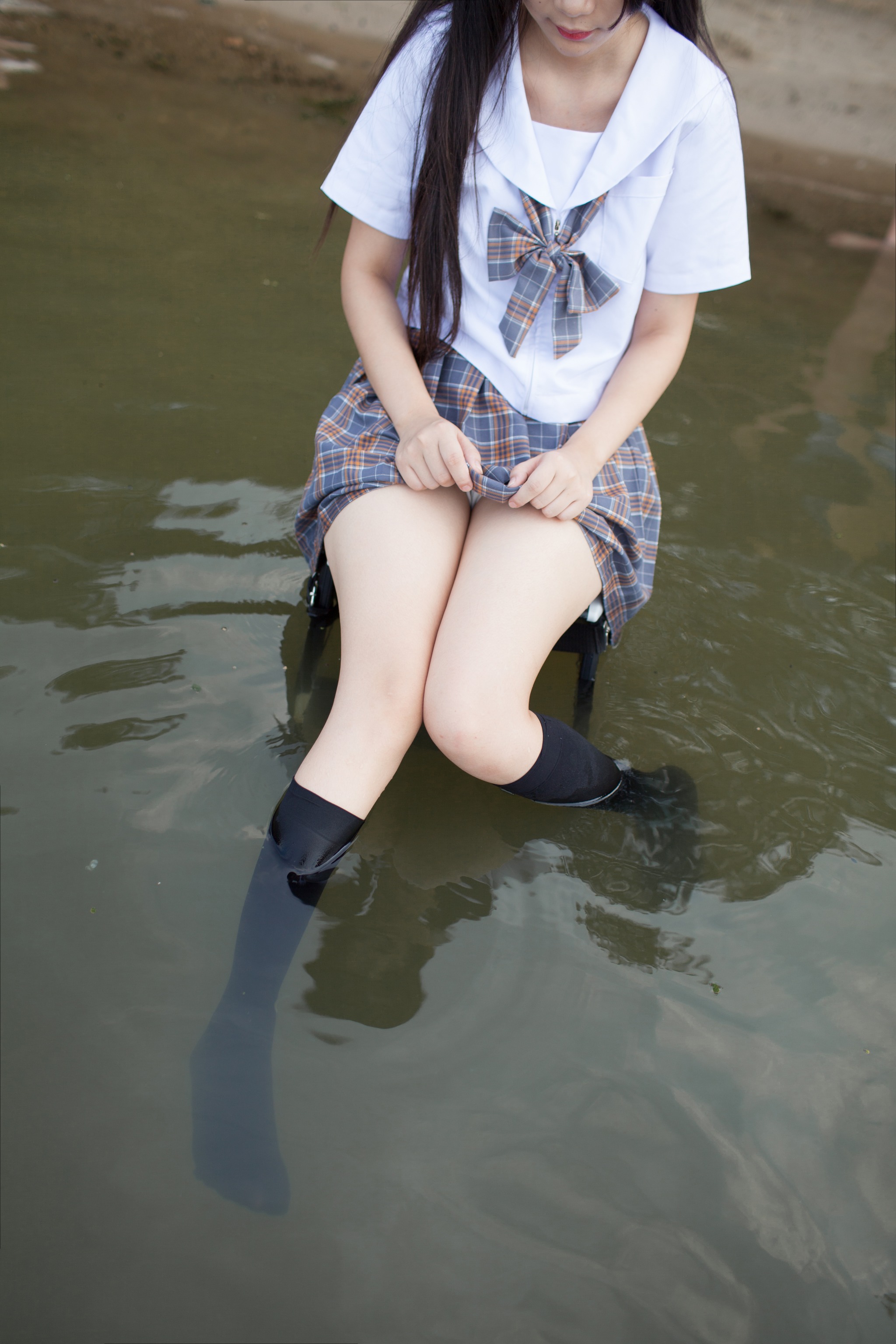 少女秩序 - NO.001 写真 EXvol.001 白丝粉裙少女[56P]-XikXak